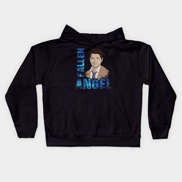 Castiel Fallen Angel (V.1) Kids Hoodie by potatonomad